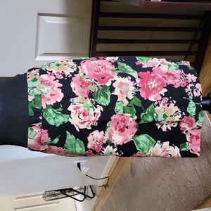Talbots floral skirt